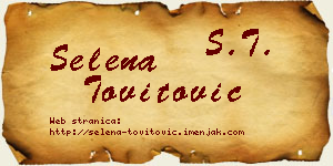 Selena Tovitović vizit kartica
